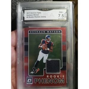 Deshaun Watson graded rookie relic card